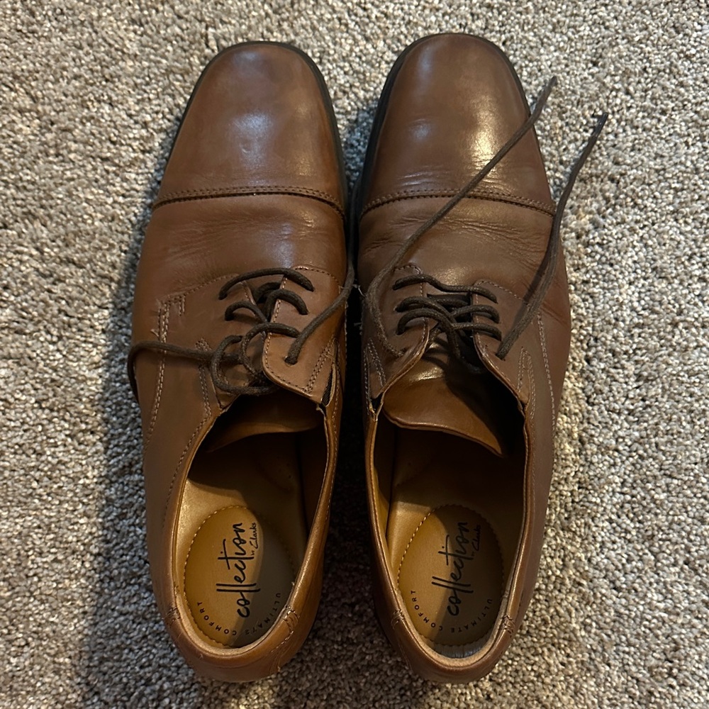 Collection B Men's Tan Leather Oxfords